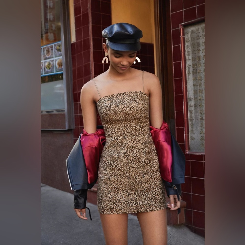 Urban Outfitters Leopard Print Mini Dress